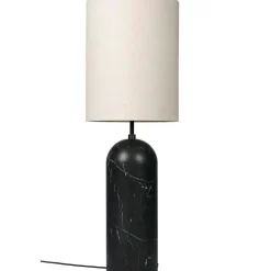 Gravity XL Floor Lamp High, Black Marble / Canvas