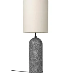 Gravity XL Floor Lamp High, Black Marble / Canvas