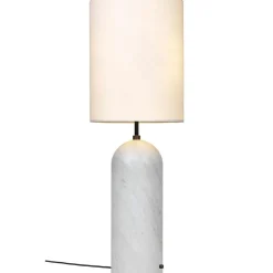 Gravity XL Floor Lamp High, Black Marble / Canvas