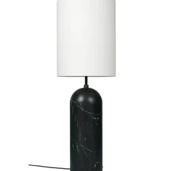 Gravity XL Floor Lamp High, Black Marble / Canvas