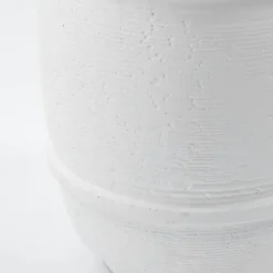 Ground Pot White, Ø14 cm H16 cm