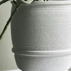 Ground Pot White, Ø14 cm H16 cm