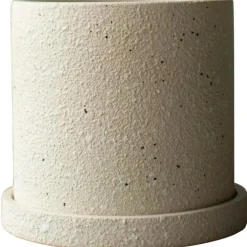 Grow structure Pot With Saucer 30 cm, Creme