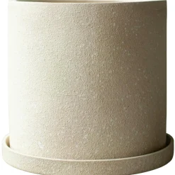 Grow structure Pot With Saucer 30 cm, Creme