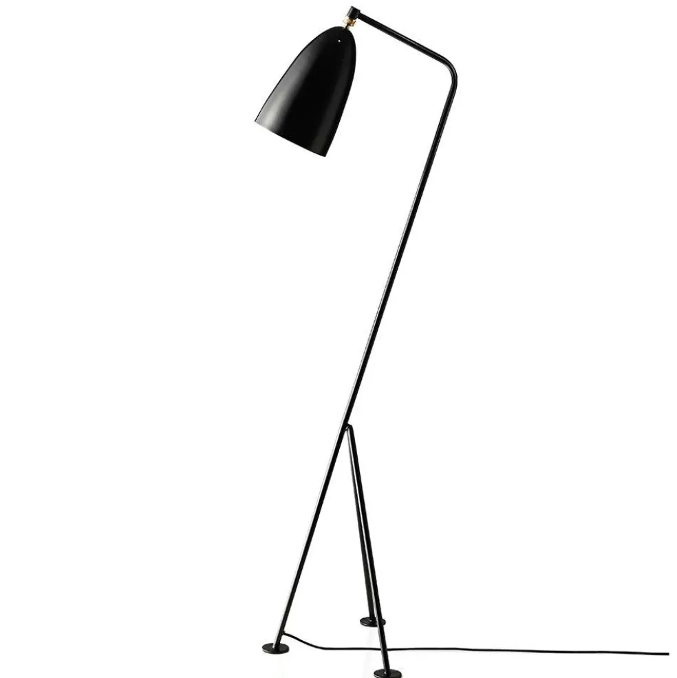 Gräshoppa Floor Lamp, Jet Black
