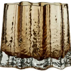 Gry Wide Vase H19 cm, Cognac