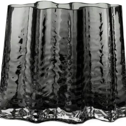 Gry Wide Vase H19 cm, Cognac