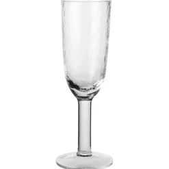 Hammered Champagne Glass, Clear