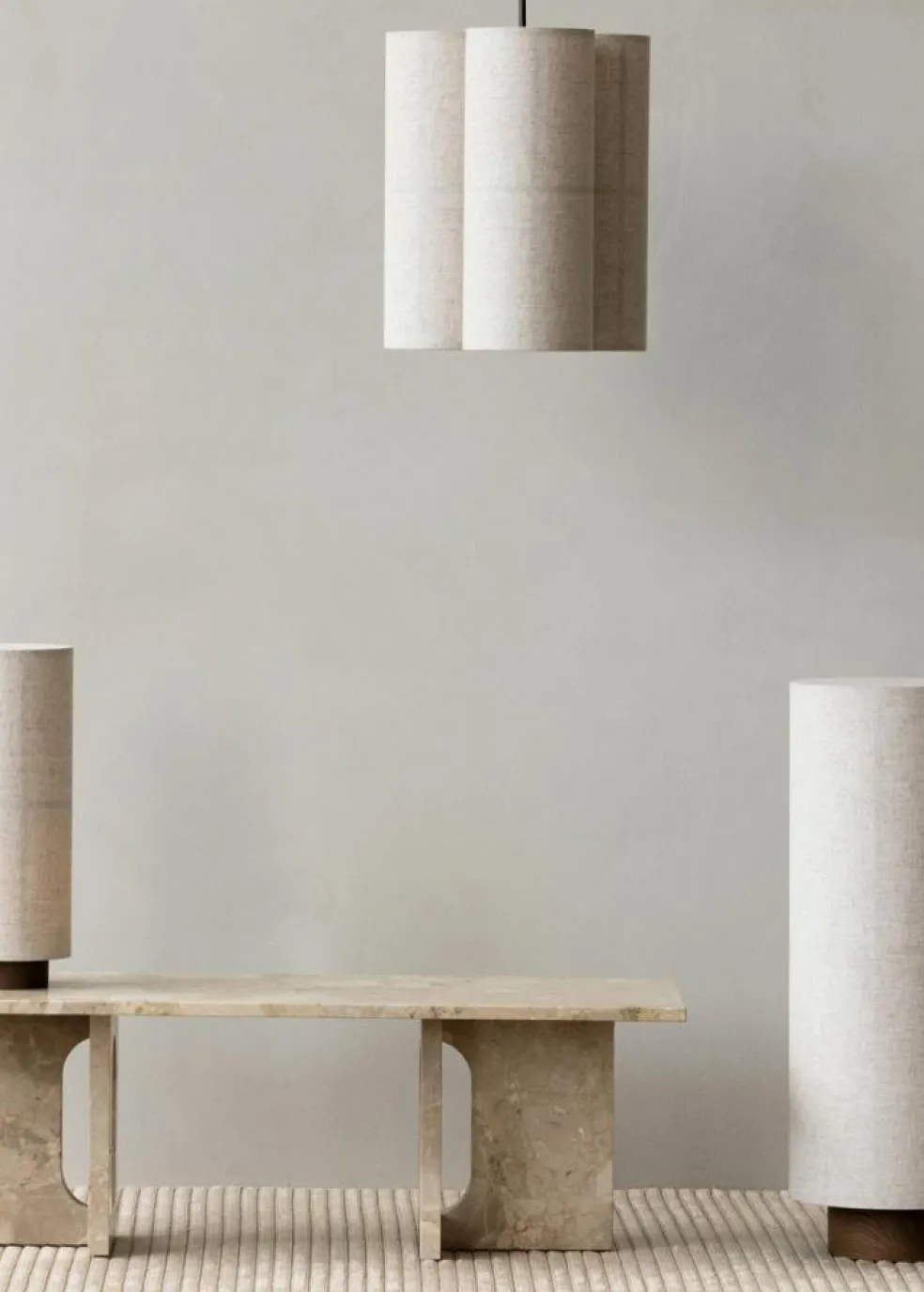 Hashira Floor Lamp Ø30 cm, Raw