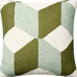 Hawa Cushion Cover 50x50 cm, Heaven Blue / Khaki