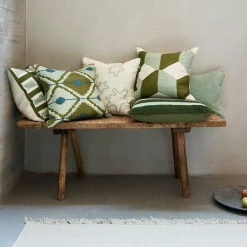 Hawa Cushion Cover 50x50 cm, Heaven Blue / Khaki