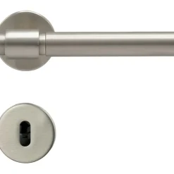 Helix 200 Plain Euro standard Door Handle, Matte Black