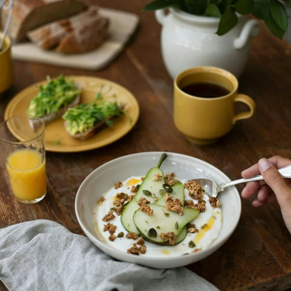 Höganäs Keramik Daga Deep Plate 19 cm, Sand