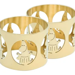 Hilke X Moomin Napkin Ring Moominmamma 2-pack, Brass