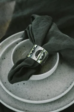 Hilke X Moomin Napkin Ring Moominpappa 2-pack, Brass