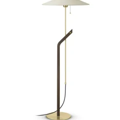 Hockey Floor Lamp, Smoked Oak
