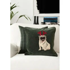 Holiday Dog Cushion Cover 50x50 cm, Masala Yellow