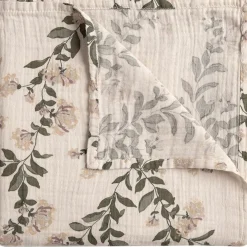Honeysuckle Muslin Swaddle Blanket, 110x110 cm