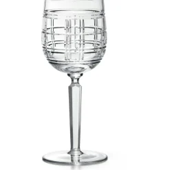 Hudson Plaid White Wine Glass