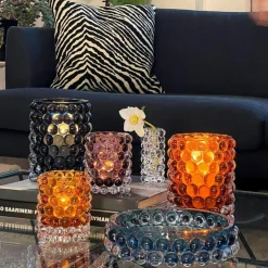 Hurricane Boule Candle Holder 18 cm, Clear