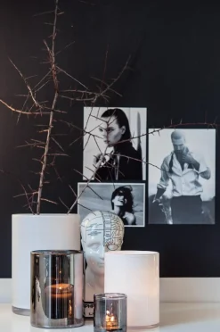 Hurricane Candle Holder 9 cm, Gold