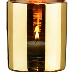 Hurricane Candle Holder 9 cm, Gold