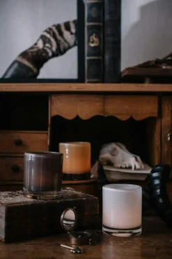 Hurricane Candy Candle Holder 9 cm, Chocolate