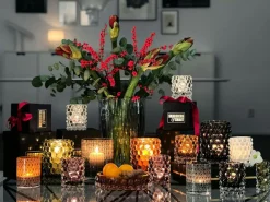 Hurricane Candy Candle Holder 9 cm, Chocolate