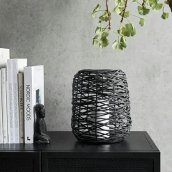 Hurricane Upto Candle Holder Black 23.5 cm