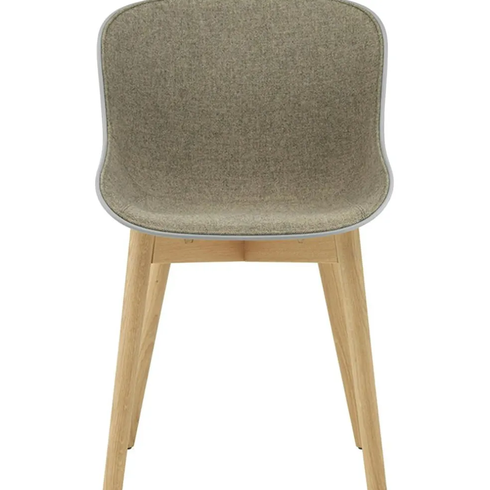Hyg Chair, Upholstered Front, Sand / Oak