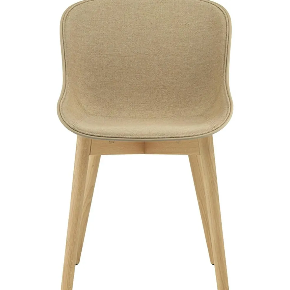 Hyg Chair, Upholstered Front, Sand / Oak