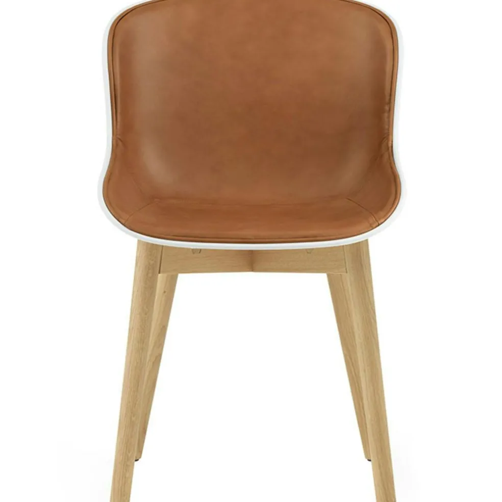 Hyg Chair, Upholstered Front, Sand / Oak