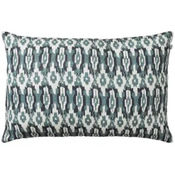 Ikat Delhi Cushion Indoor/Outdoor 40x60 cm, Heaven Blue