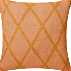 Ikat Orissa Cushion Cover 50x50 cm, Rose/Spicy Yellow