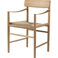 J186 Hesbjerg Armchair, Oak / Paper String