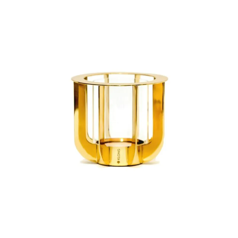 Jazz Candle Holder, Brass