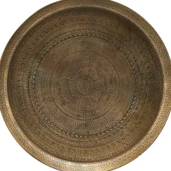 Jhansi Tray 29cm, Antique Brass