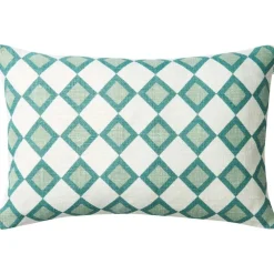 Jodhpur Cushion Cover 40x60 cm, Aqua / Sky Blue