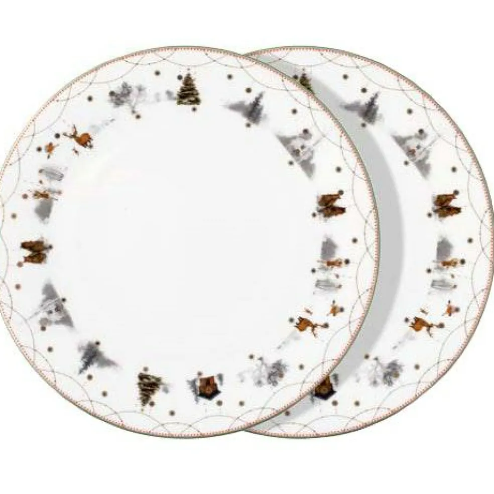 Julemorgen Story Plate 2-pack, 25 cm