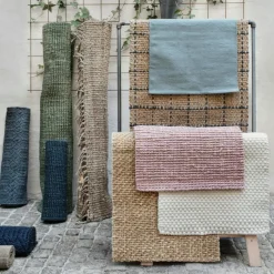 Jute Rug 70x120cm, Natural Grey