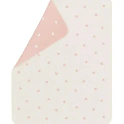 Juwel Baby Blanket 70x90 cm Hearts, Off-white / Pink