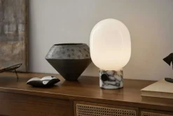 JWDA Table Lamp, Concrete / Brass