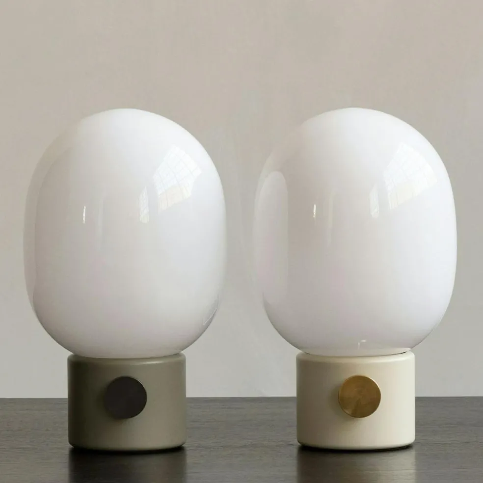 JWDA Table Lamp, Concrete / Brass