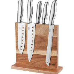 Kaya knife stands two sides magnet acacia