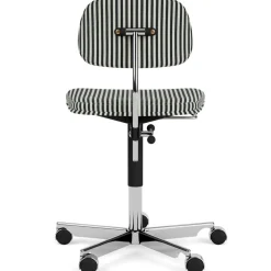 Kevi 2533 Office Chair, Black Veneer / Polished Aluminium