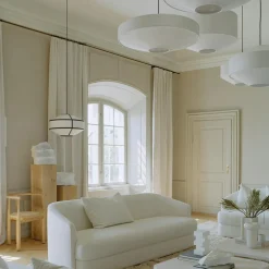 Kite Pendant White / Black, Ø55 cm