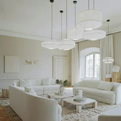 Kite Pendant White, Ø55 cm