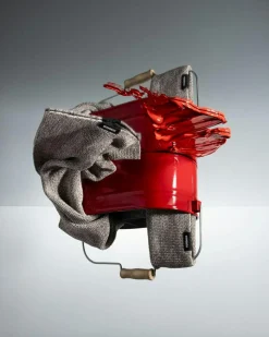 Knitted Kitchen Towel, Latte