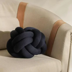 Knot Cushion, Orange Red