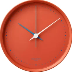 Koppel Wall Clock 22 cm, Stainless Steel / Blue